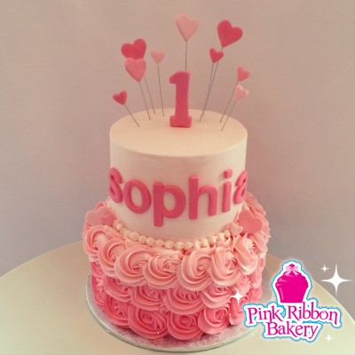 Custom Birthday Cakes Pink Ribbon Bakery